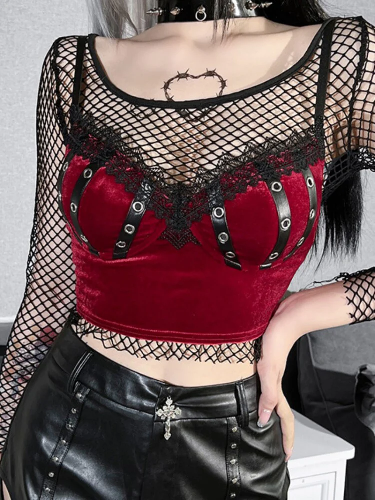 Cherry Red Crop Top - Image 7