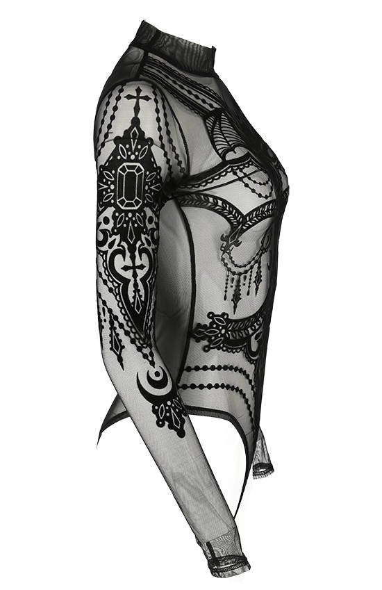 Bejewelled Bat Bodysuit - Image 5