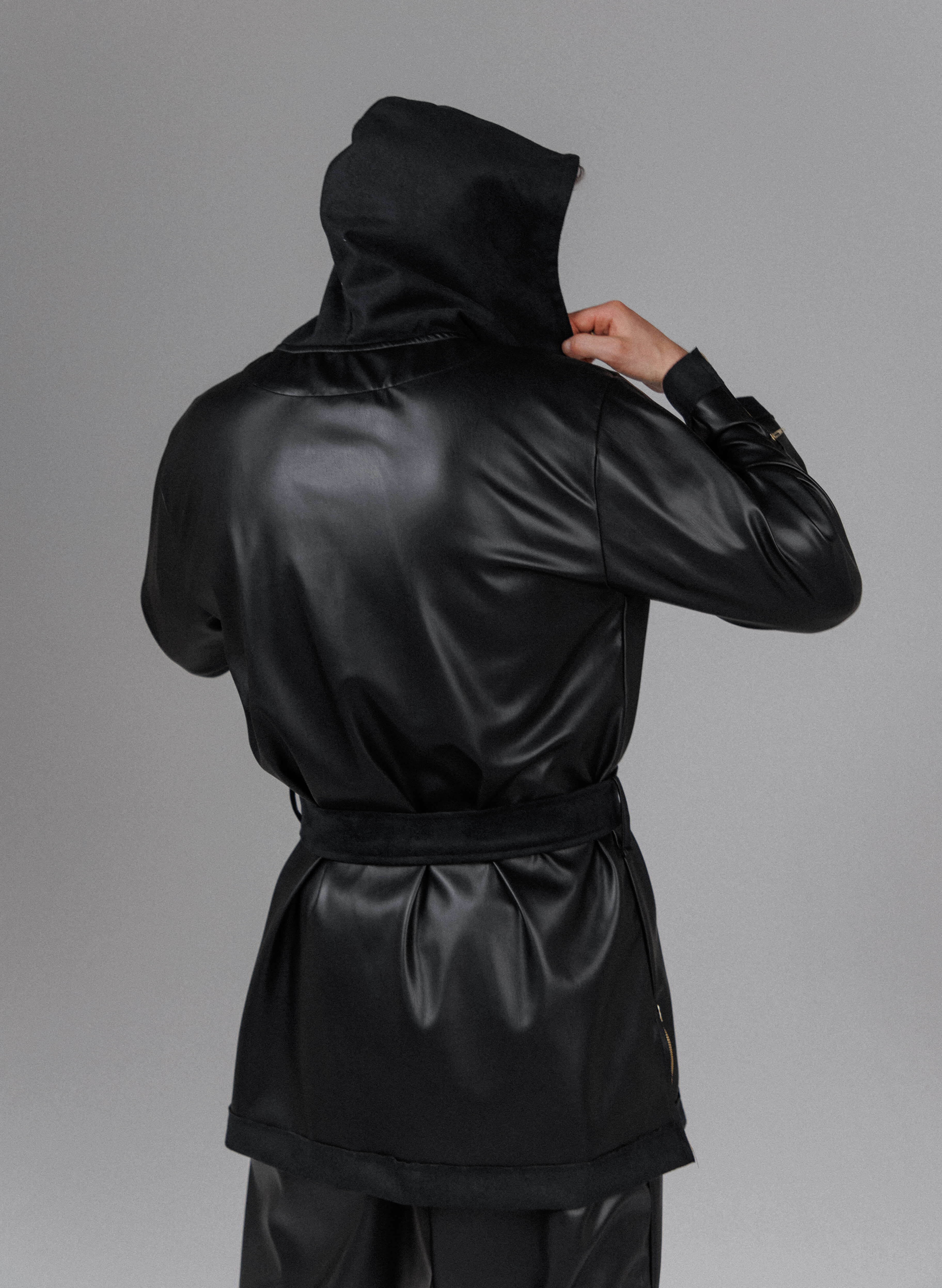 Eclipse Men's Hooded Leather Top - Image 4