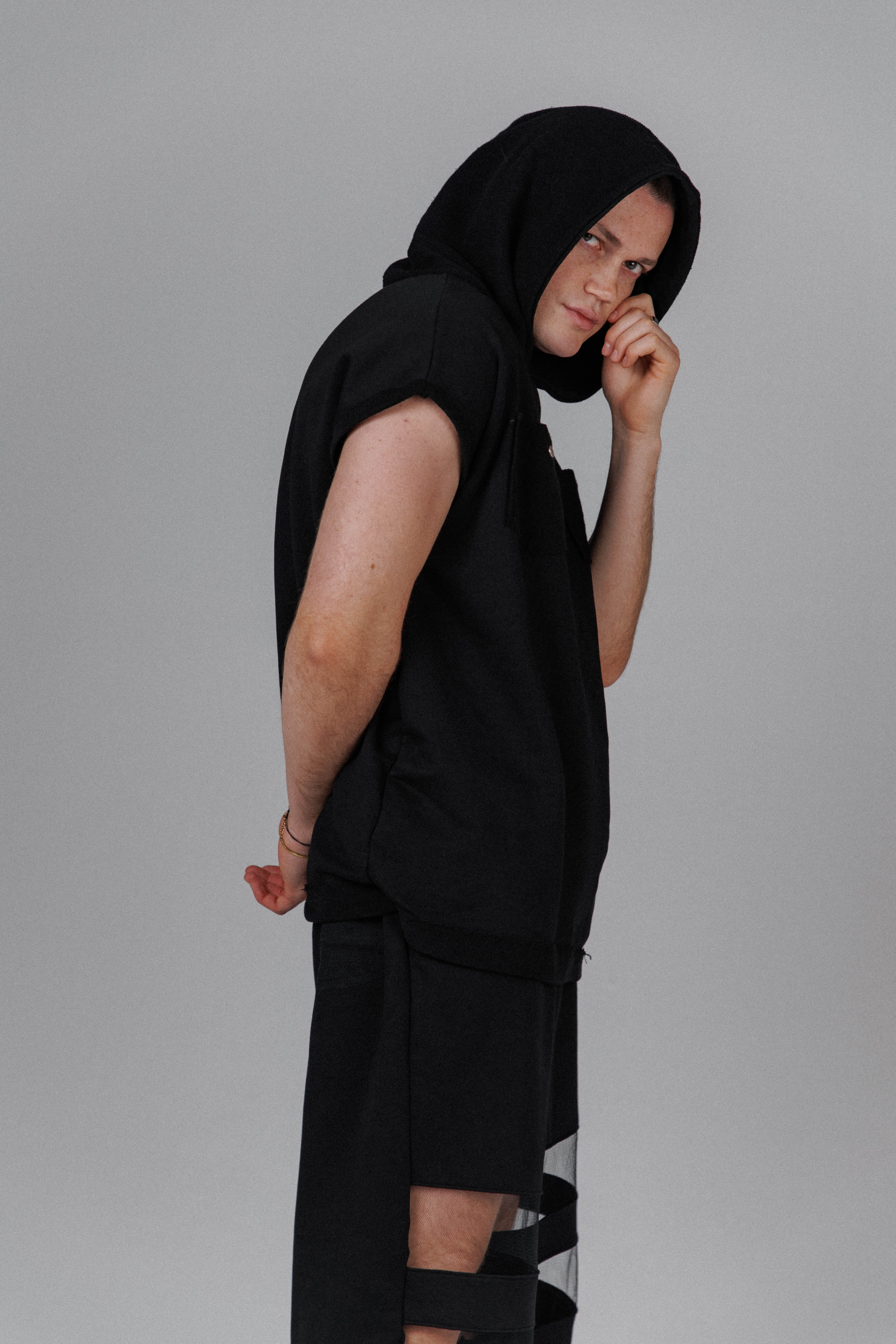 Eclipse Men’s Hooded Tank Top - Image 4