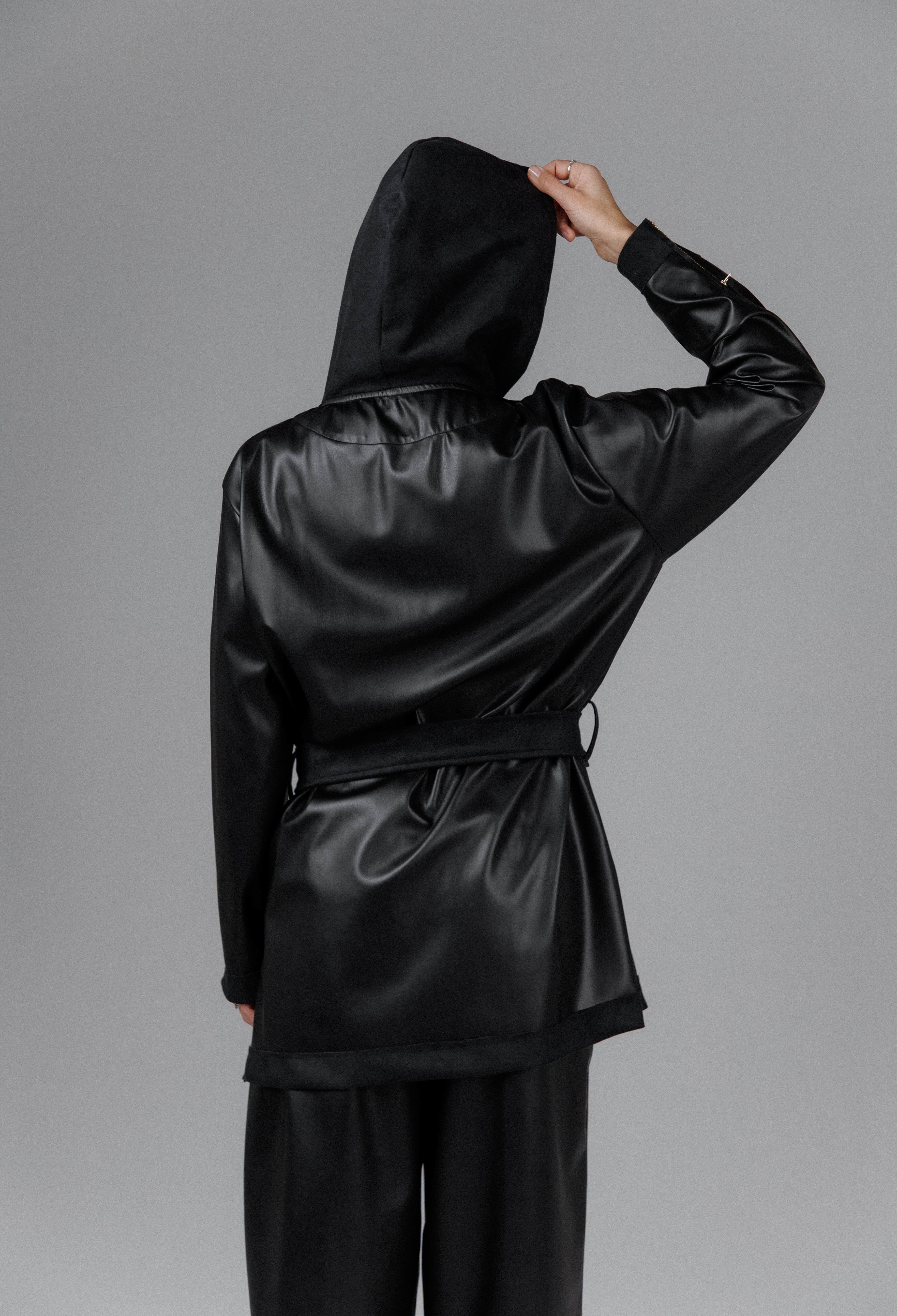 Eclipse Women's Hooded Leather Set - Image 6