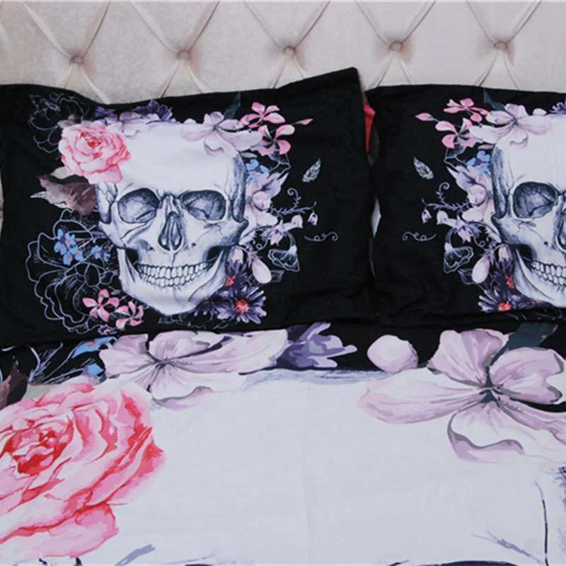 Floral Skull Bedding - Image 3