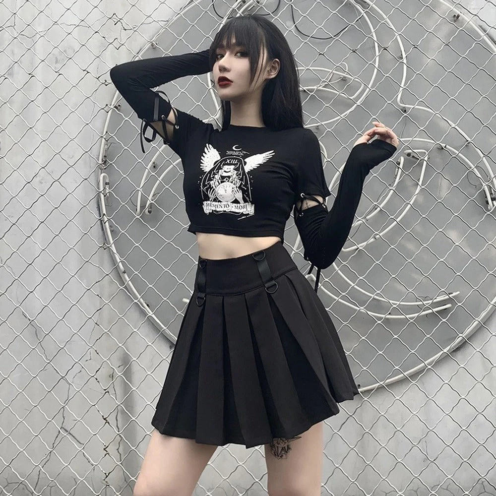 Exposed Sleeves Crop Top - Image 3