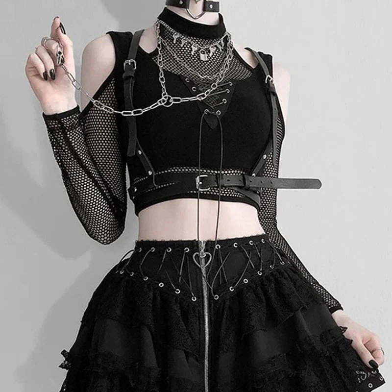 Mesh Crop Top - Image 3