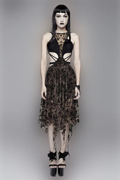 Lace Cameo Butterfly Dress - Image 12