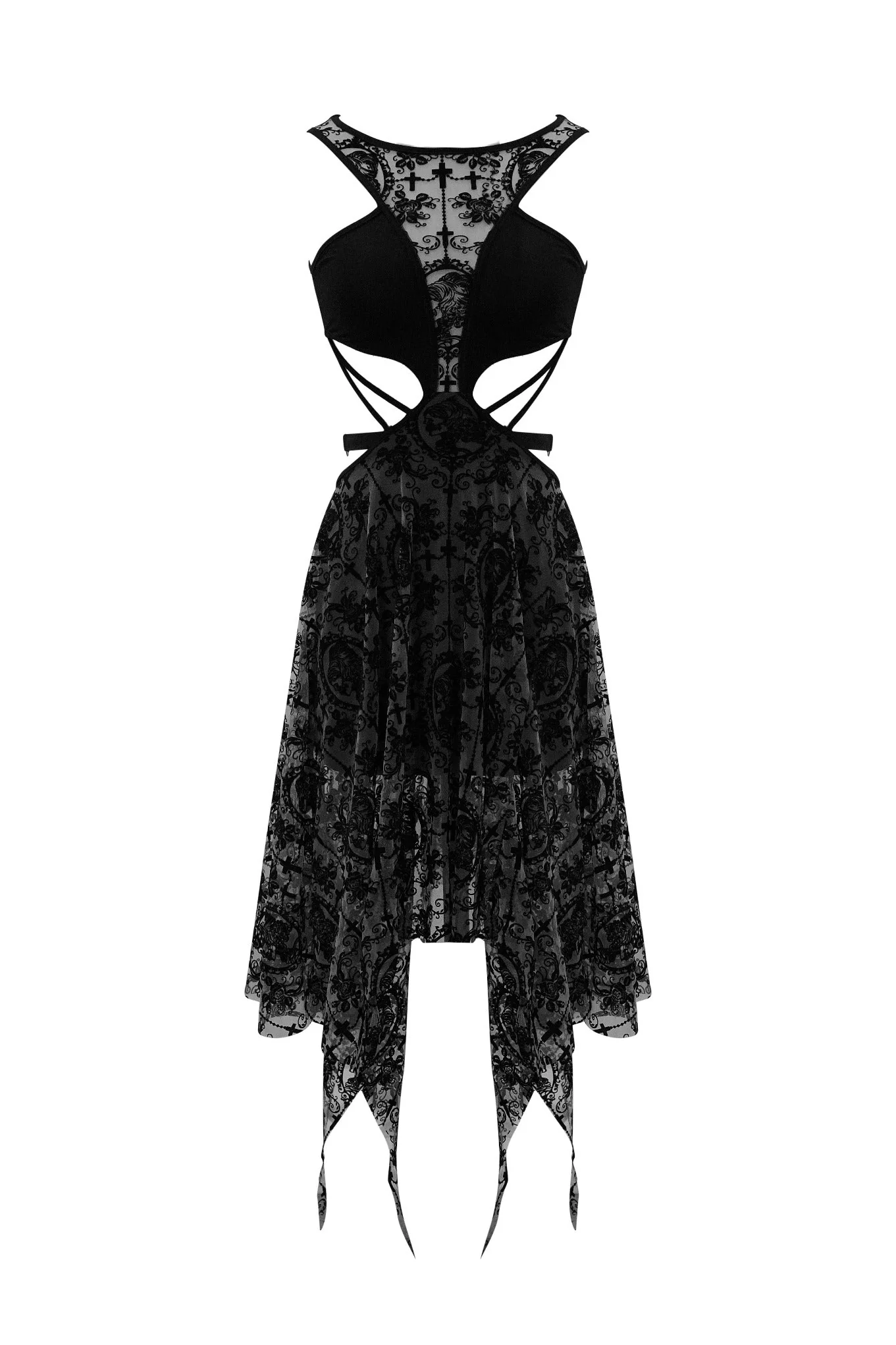 Lace Cameo Butterfly Dress - Image 13