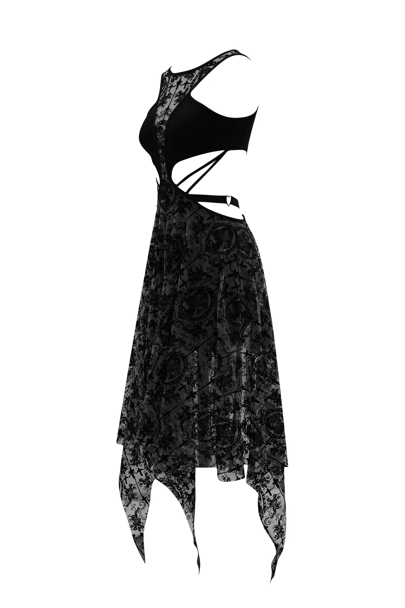 Lace Cameo Butterfly Dress - Image 14