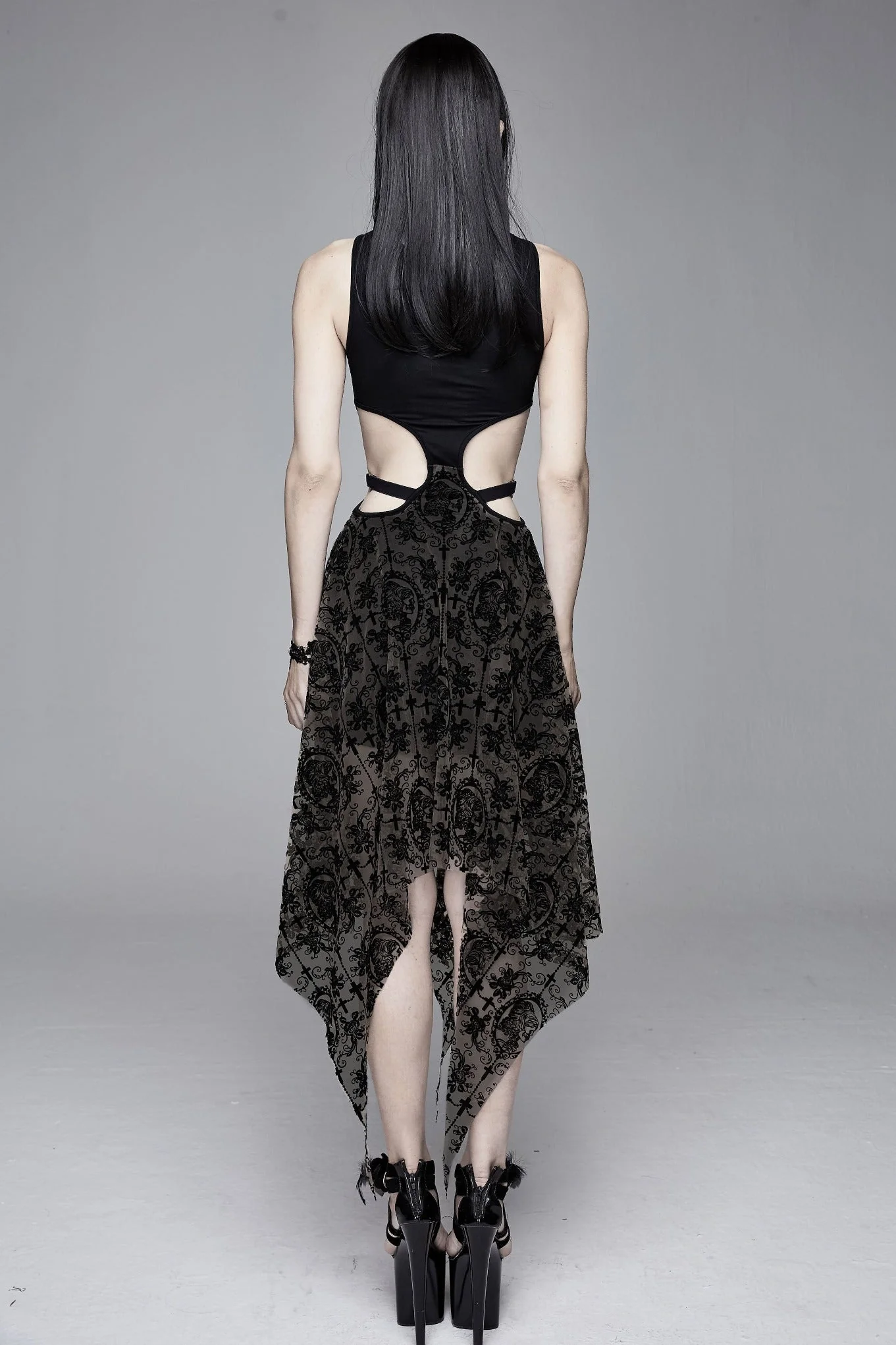 Lace Cameo Butterfly Dress - Image 3