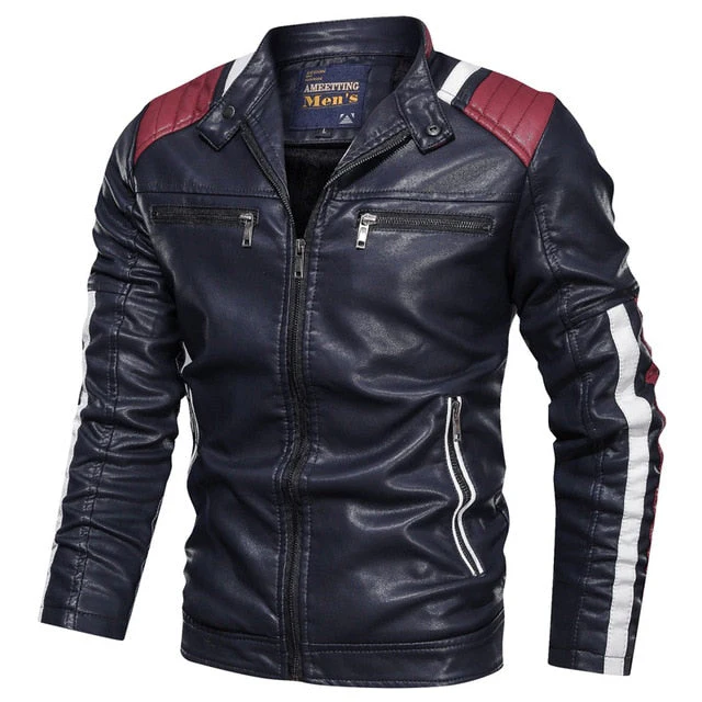 Men's Rider Leather Jacket - Image 4