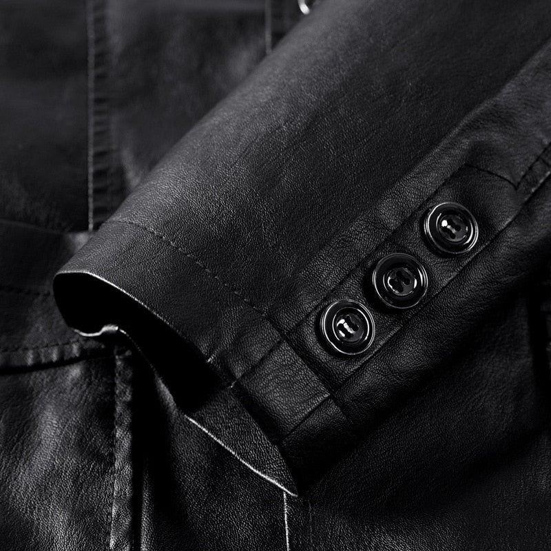 Men's Leather Jacket - Image 5