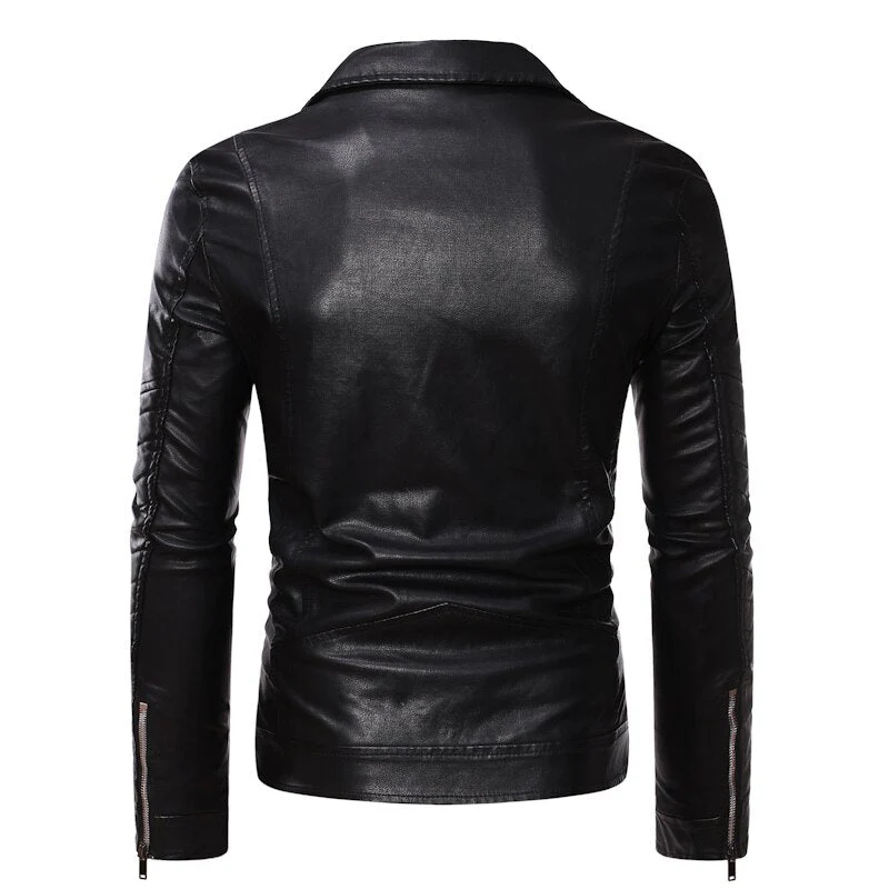 Casual Leather Jacket - Image 3