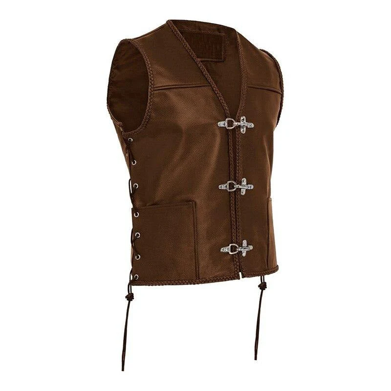 Men's Leather Vest - Image 3