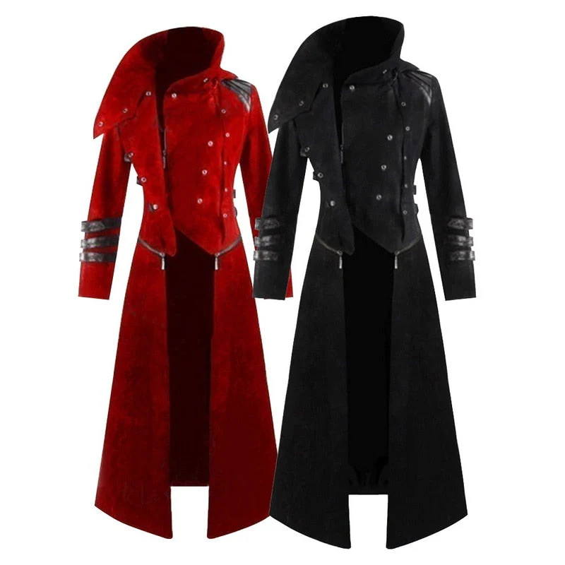 Men's Gothic Trench Coat - Image 3