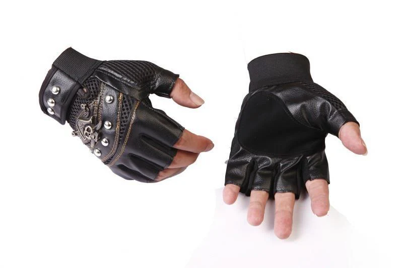 Motorcyclist Leather Gloves - Image 5