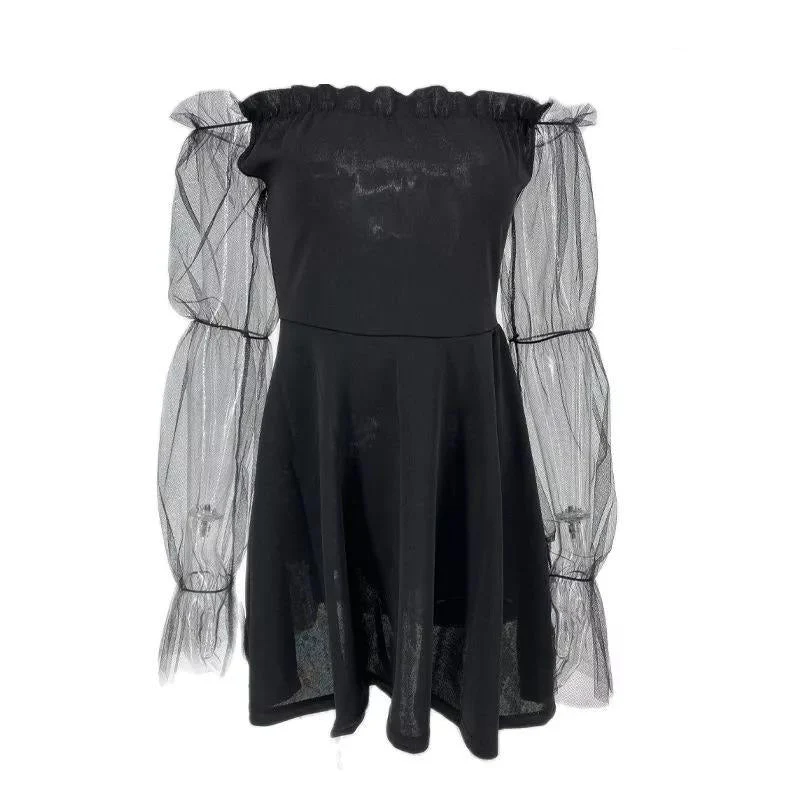 The Bubble Goth Mini Dress - Image 16