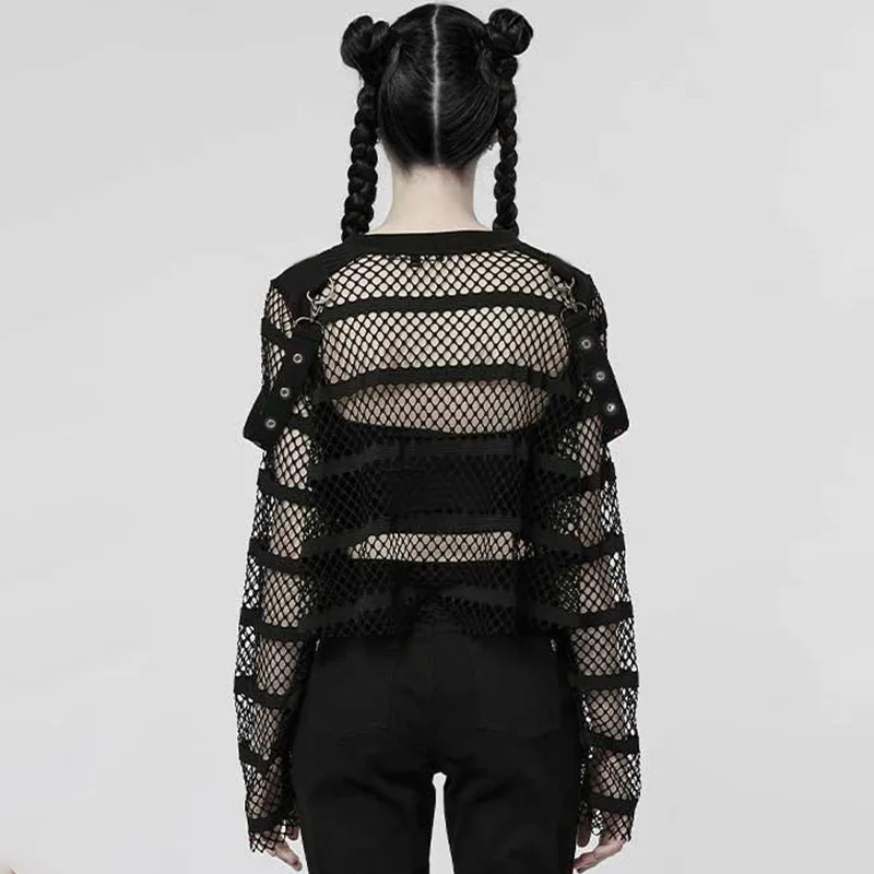 Women's Gothic Crop Top - Image 4